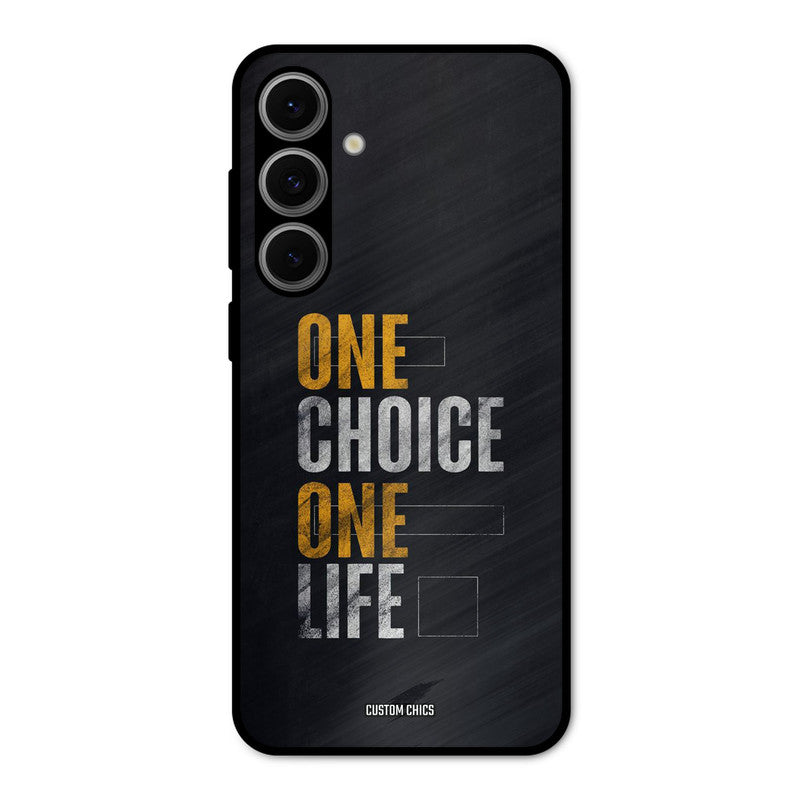 One Life Samsung Galaxy S24 Mobile Back Cover - Typography PrintShield Case