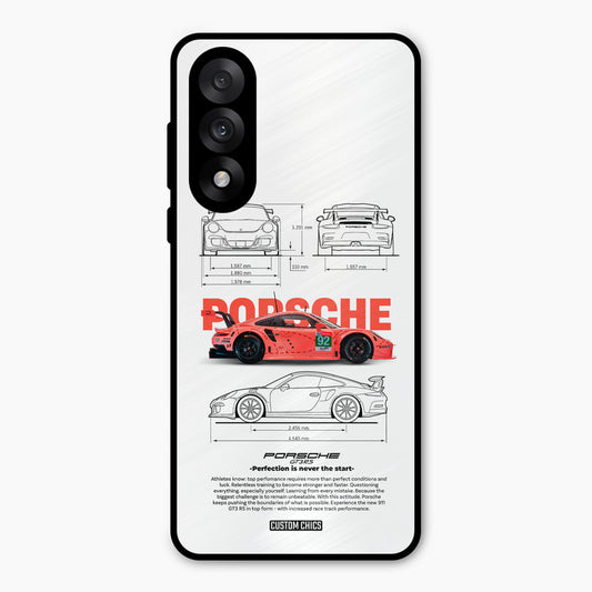 Orabge Porche Oneplus Nord 5 Mobile Back Cover - Car&Bike PrintShield Case
