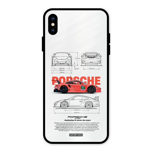 Orabge Porche iPhone XS Max Mobile Back Cover - Car&Bike PrintShield Case