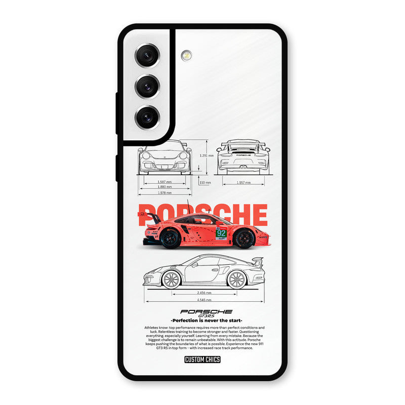 Orabge Porche Samsung Galaxy S21 FE 5G (2023) Mobile Back Cover - Car&Bike PrintShield Case