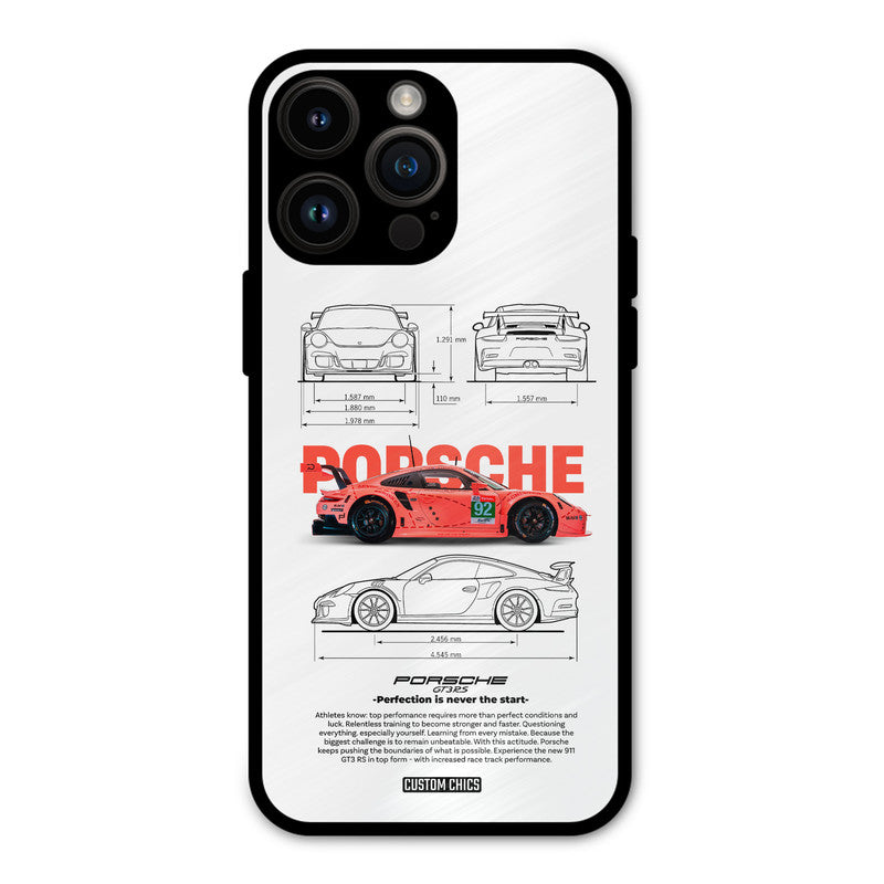 Orabge Porche iPhone 14 Pro Max Mobile Back Cover - Car&Bike PrintShield Case