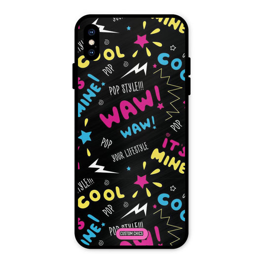 Paper Pop iPhone XS Max Mobile Back Cover - Aesthetic PrintShield Case