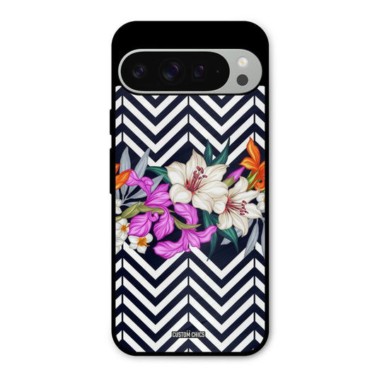 Pattern Flower Google Pixel 9 Pro XL Mobile Back Cover - Aesthetic PrintShield Case