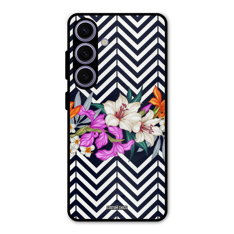 Pattern Flower Samsung Galaxy S24 Mobile Back Cover - Aesthetic PrintShield Case
