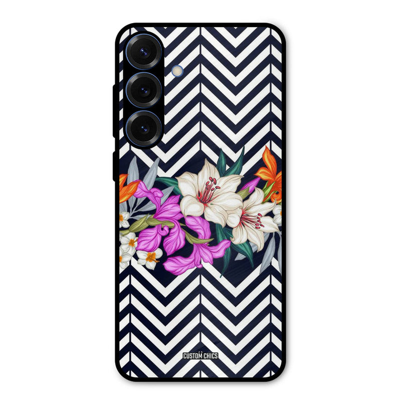 Pattern Flower Samsung Galaxy S25 Plus Mobile Back Cover - Aesthetic PrintShield Case