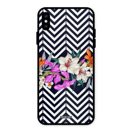Pattern Flower iPhone XS Max Mobile Back Cover - Aesthetic PrintShield Case