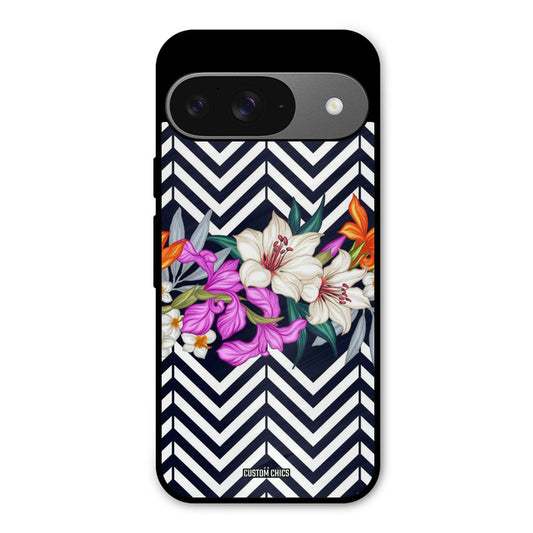 Pattern Flower Google Pixel 9 Mobile Back Cover - Aesthetic PrintShield Case