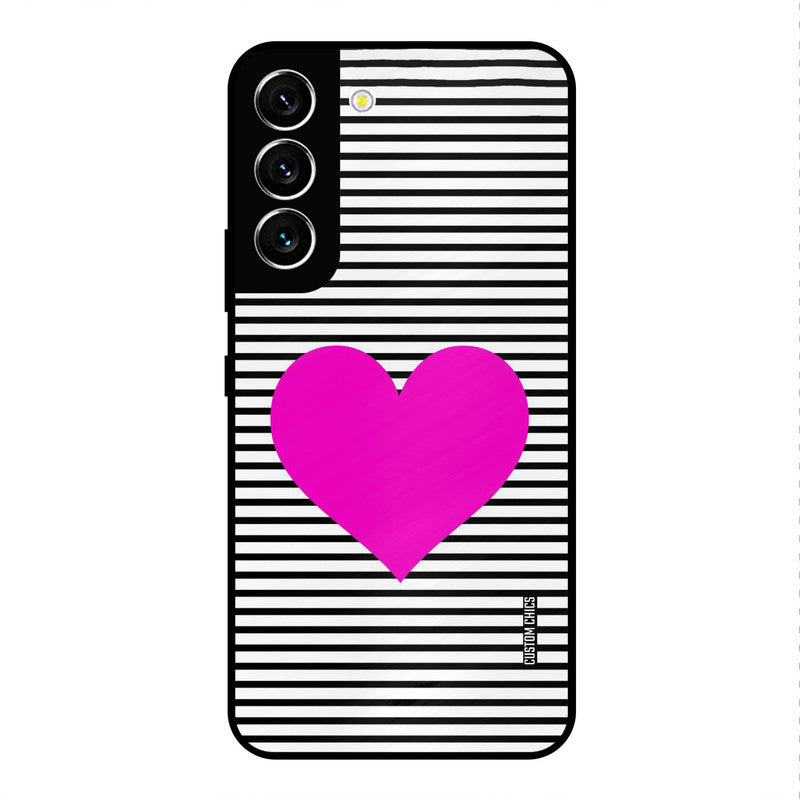 Pattern heart Samsung Galaxy S22 Mobile Back Cover - Aesthetic PrintShield Case