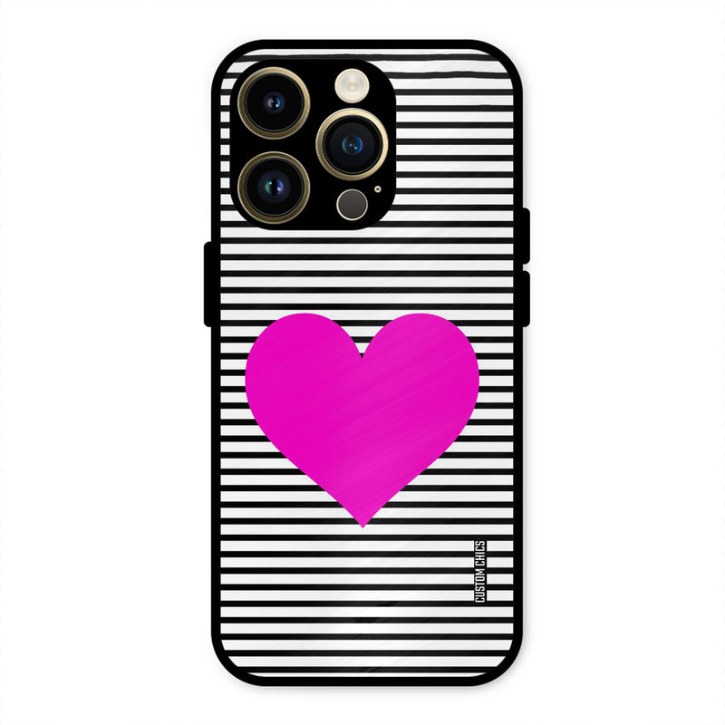 Pattern heart iPhone 14 Pro Max Mobile Back Cover - Aesthetic PrintShield Case