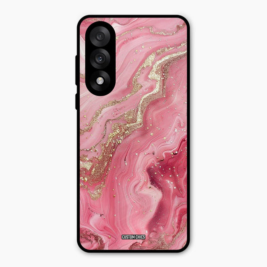 Pink Glitter Oneplus Nord 5 Mobile Back Cover - Aesthetic PrintShield Case