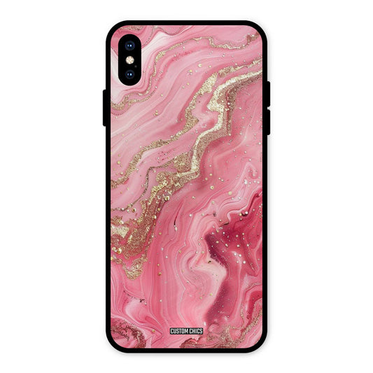 Pink Glitter iPhone XS Max Mobile Back Cover - Aesthetic PrintShield Case