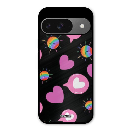 Pink Thoughts Google Pixel 9 Mobile Back Cover - Aesthetic PrintShield Case