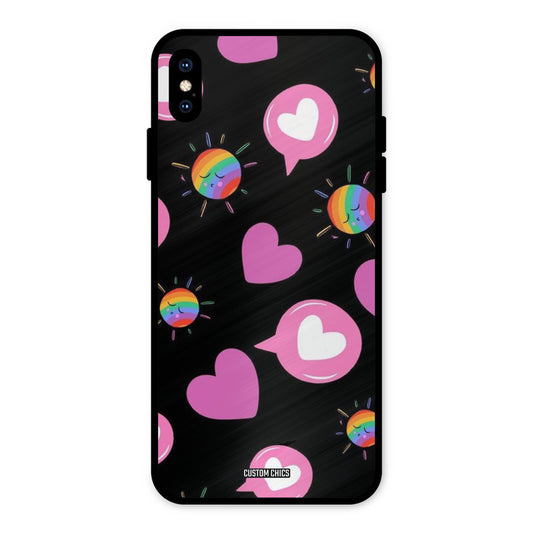 Pink Thoughts iPhone XS Max Mobile Back Cover - Aesthetic PrintShield Case