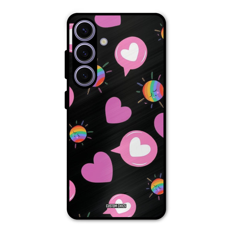 Pink Thoughts Samsung Galaxy S24 Mobile Back Cover - Aesthetic PrintShield Case