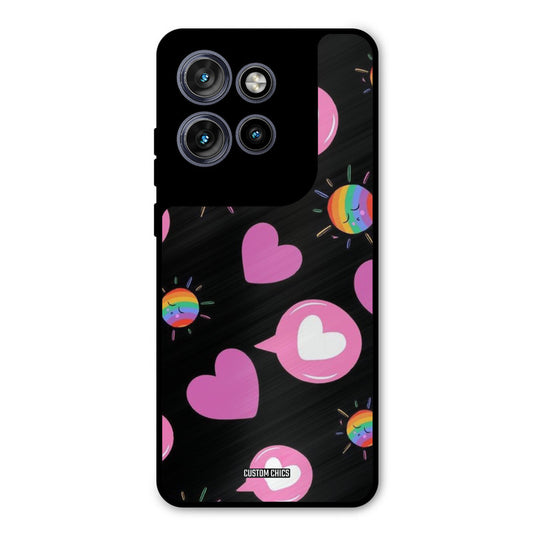 Pink Thoughts Motorola Edge 50 Neo Mobile Back Cover - Aesthetic PrintShield Case