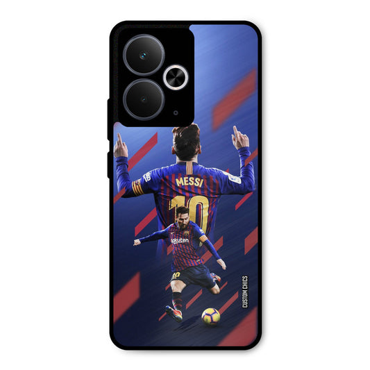 Playing Messi Realme 14T Mobile Back Cover - Sports PrintShield Case