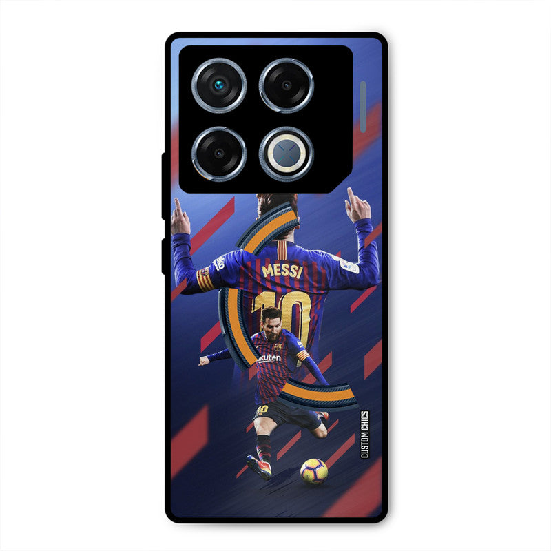 Playing Messi Infinix GT 20 Pro Mobile Back Cover - Sports PrintShield Case