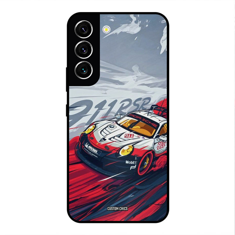 Porche Vector Samsung Galaxy S22 Mobile Back Cover - Car&Bike PrintShield Case