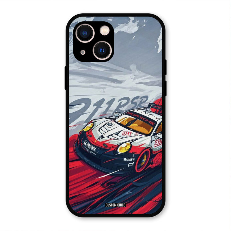 Porche Vector iPhone 13 Mobile Back Cover - Car&Bike PrintShield Case