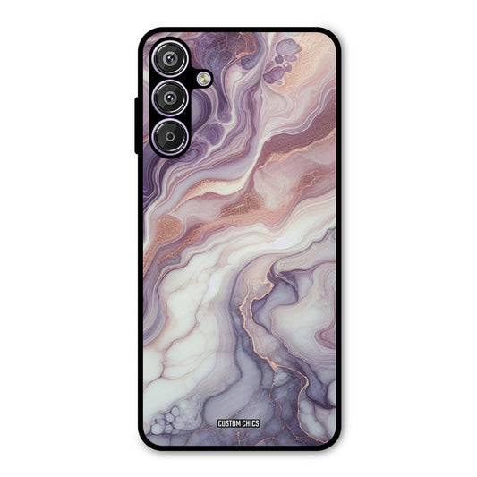Purple Marble Samsung Galaxy M15 Mobile Back Cover - Aesthetic PrintShield Case