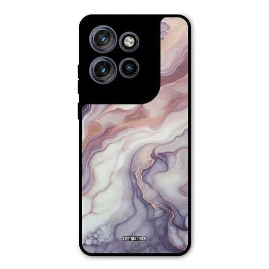 Purple Marble Motorola Edge 50 Neo Mobile Back Cover - Aesthetic PrintShield Case