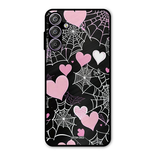 Purple Net Samsung Galaxy M15 Mobile Back Cover - Aesthetic PrintShield Case