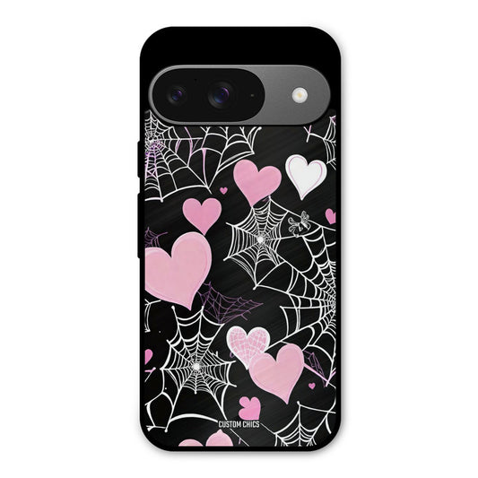 Purple Net Google Pixel 9 Mobile Back Cover - Aesthetic PrintShield Case