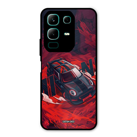 Red Black Cooper Infinix Note 50x Mobile Back Cover - Car&Bike PrintShield Case