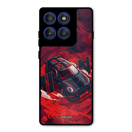 Red Black Cooper Motorola Edge 60 Pro Mobile Back Cover - Car&Bike PrintShield Case