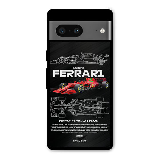Red Formula Car Google Pixel 7 Mobile Back Cover - Car&Bike PrintShield Case