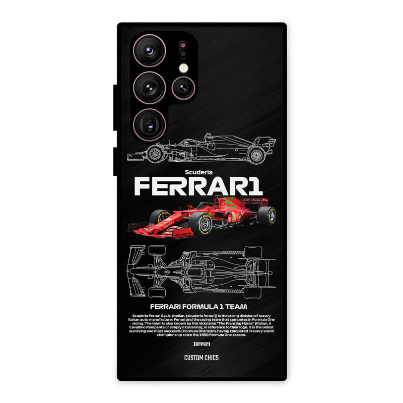 Red Formula Car Samsung Galaxy S22 Ultra Mobile Back Cover - Car&Bike PrintShield Case