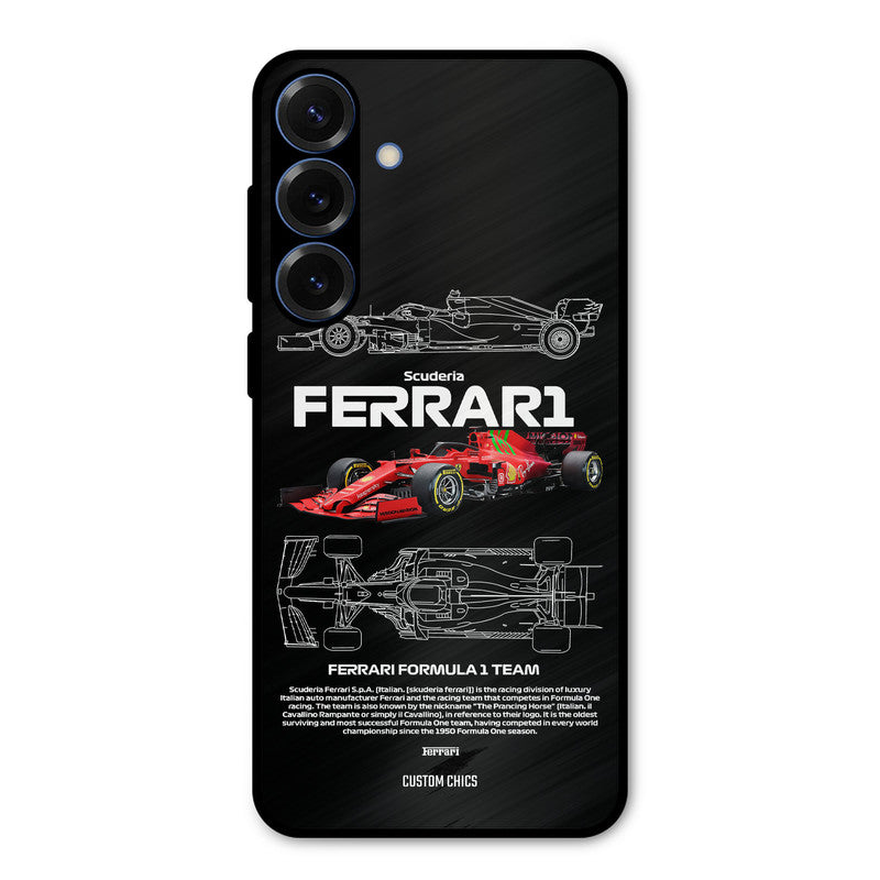 Red Formula Car Samsung Galaxy S25 Mobile Back Cover - Car&Bike PrintShield Case