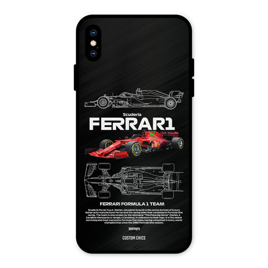 Red Formula Car iPhone XS Max Mobile Back Cover - Car&Bike PrintShield Case