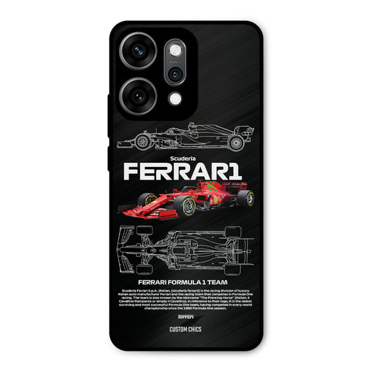 Red Formula Car Oppo Reno 14 Pro Mobile Back Cover - Car&Bike PrintShield Case