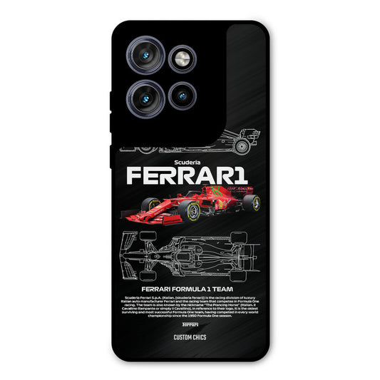 Red Formula Car Motorola Edge 50 Neo Mobile Back Cover - Car&Bike PrintShield Case