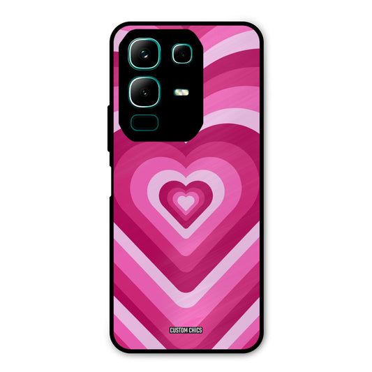 Red Pink Heart Infinix Note 50x Mobile Back Cover - Aesthetic PrintShield Case