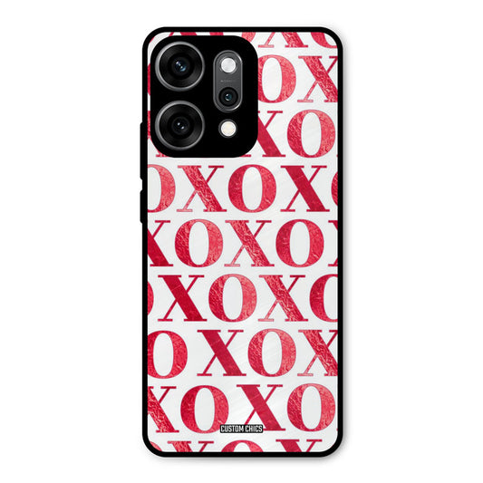 Red XOXO Oppo Reno 14 Pro Mobile Back Cover - Cute PrintShield Case