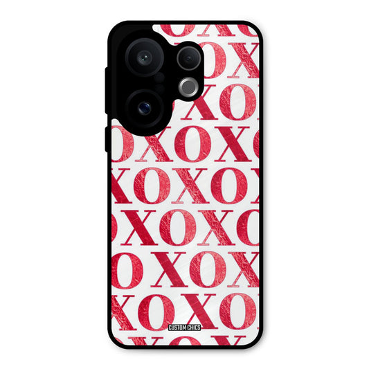 Red XOXO Vivo X200 FE Mobile Back Cover - Cute PrintShield Case