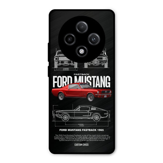 Retro Mustang Oppo F27 Pro Plus 5G Mobile Back Cover - Car&Bike PrintShield Case