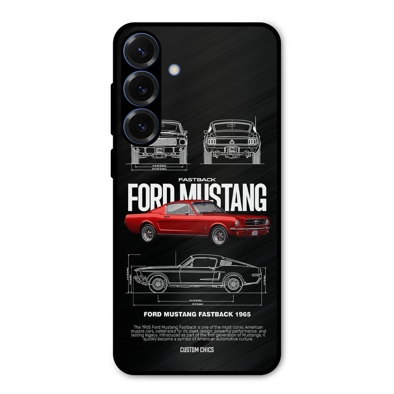 Retro Mustang Samsung Galaxy S25 Plus Mobile Back Cover - Car&Bike PrintShield Case