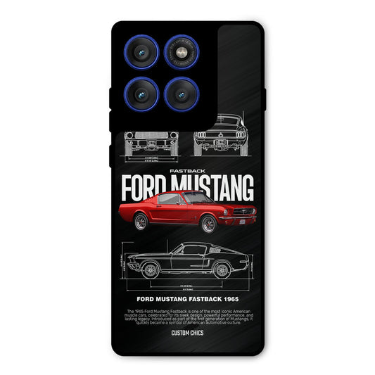 Retro Mustang Motorola Edge 60 Pro Mobile Back Cover - Car&Bike PrintShield Case
