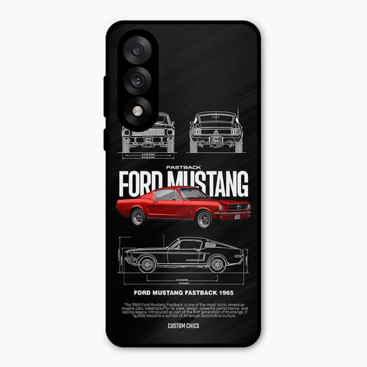Retro Mustang Oneplus Nord 5 Mobile Back Cover - Car&Bike PrintShield Case