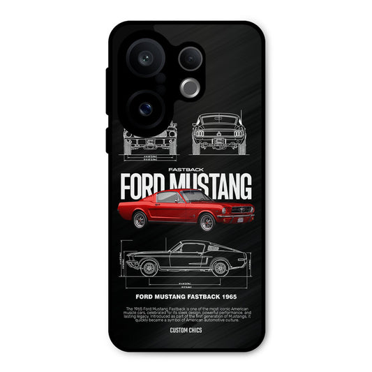 Retro Mustang Vivo X200 FE Mobile Back Cover - Car&Bike PrintShield Case
