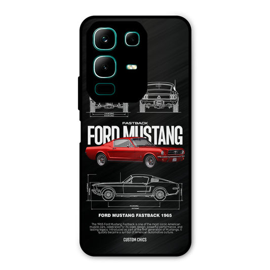 Retro Mustang Infinix Note 50x Mobile Back Cover - Car&Bike PrintShield Case