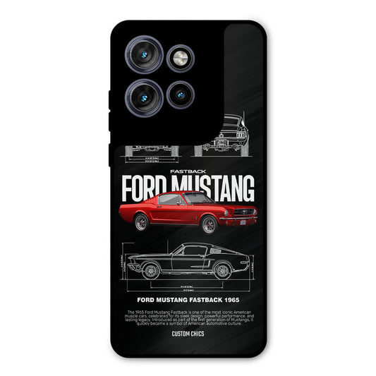 Retro Mustang Motorola Edge 50 Neo Mobile Back Cover - Car&Bike PrintShield Case