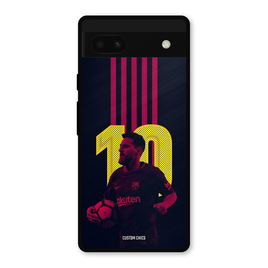 Retro Style Messi Google Pixel 6a Mobile Back Cover - Sports PrintShield Case