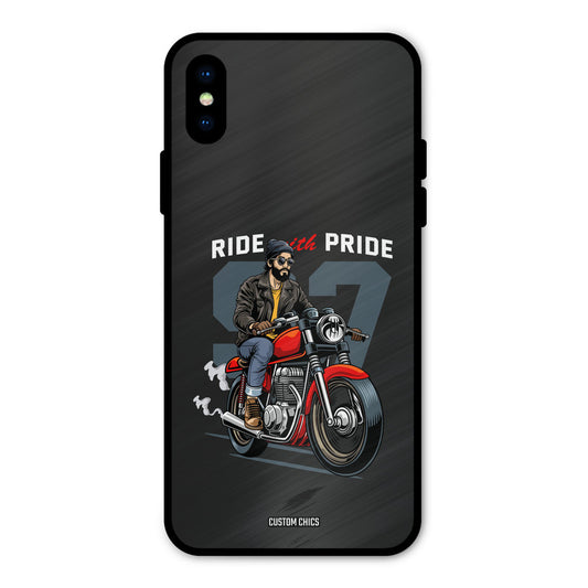 Ride With Pride iPhone XS Mobile Back Cover - Car&Bike PrintShield Case