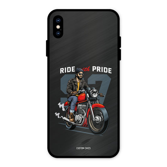 Ride With Pride iPhone XS Max Mobile Back Cover - Car&Bike PrintShield Case