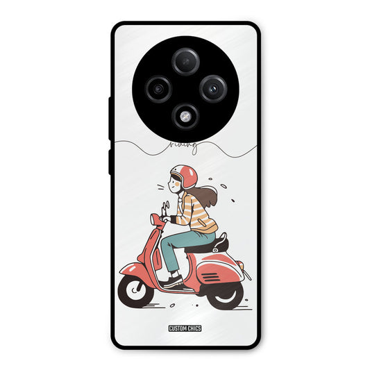 Rider Girl Oppo F27 Pro Plus 5G Mobile Back Cover - Car&Bike PrintShield Case