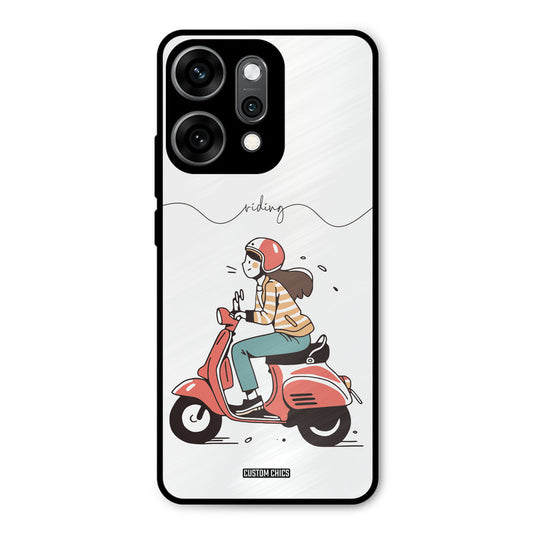 Rider Girl Oppo Reno 14 Pro Mobile Back Cover - Car&Bike PrintShield Case